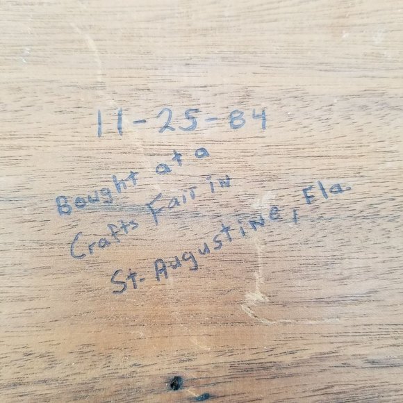 Wood Coat and Hat Rack Inlaid Wood Pelican - 4 Hooks  Handmade - Picture 4 of 8